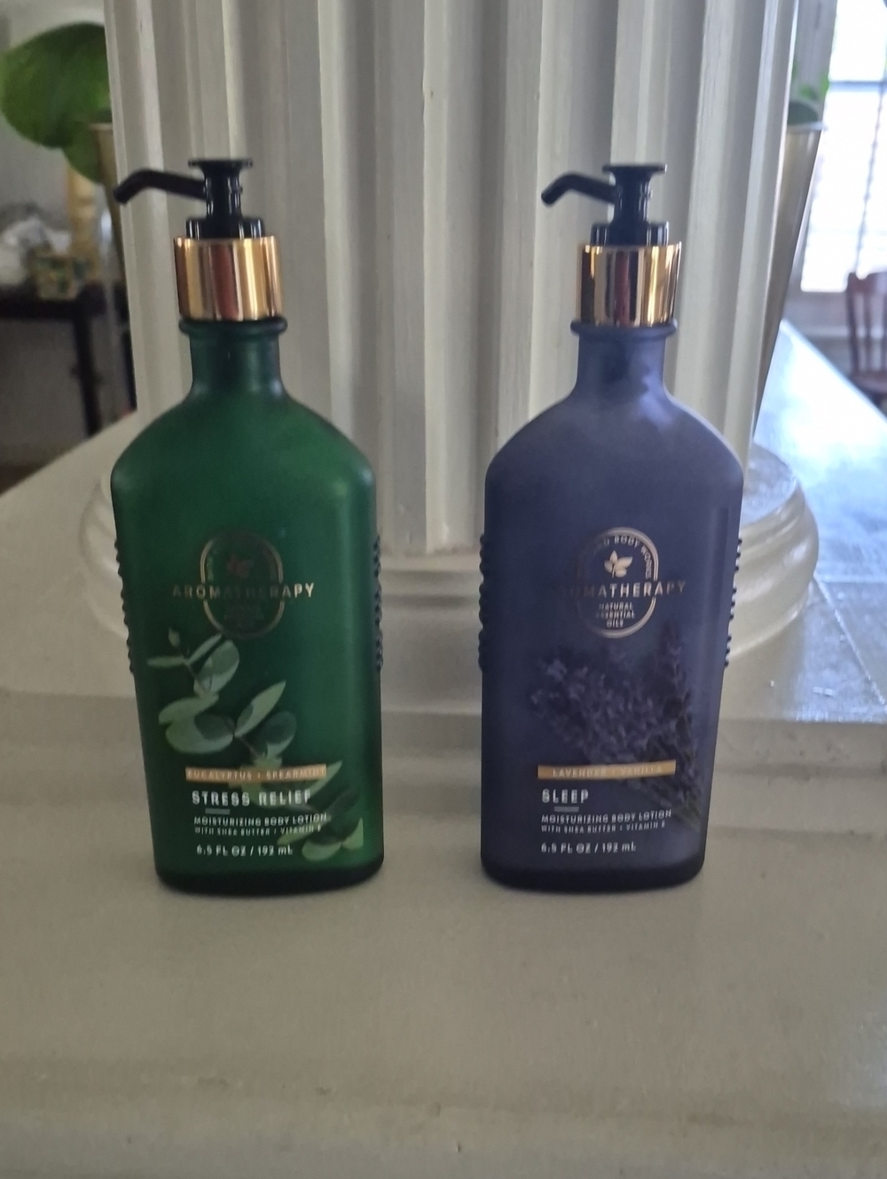 therapy Aromatherapy Moisturizing Body Lotions – Green & Purple Pump Bottles